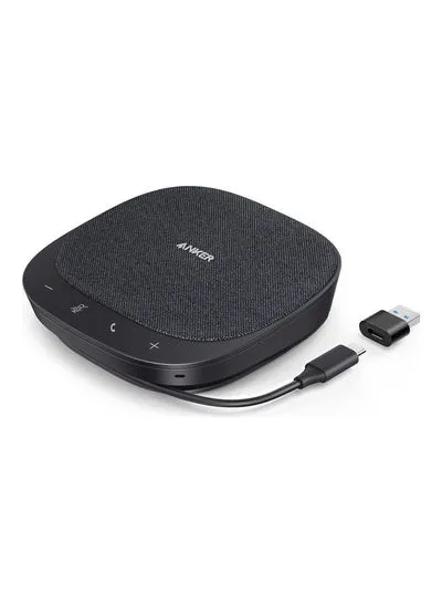 Anker PowerConf S330 Speakerphone Conference Microphone USB Plug With 4 Microphones Black