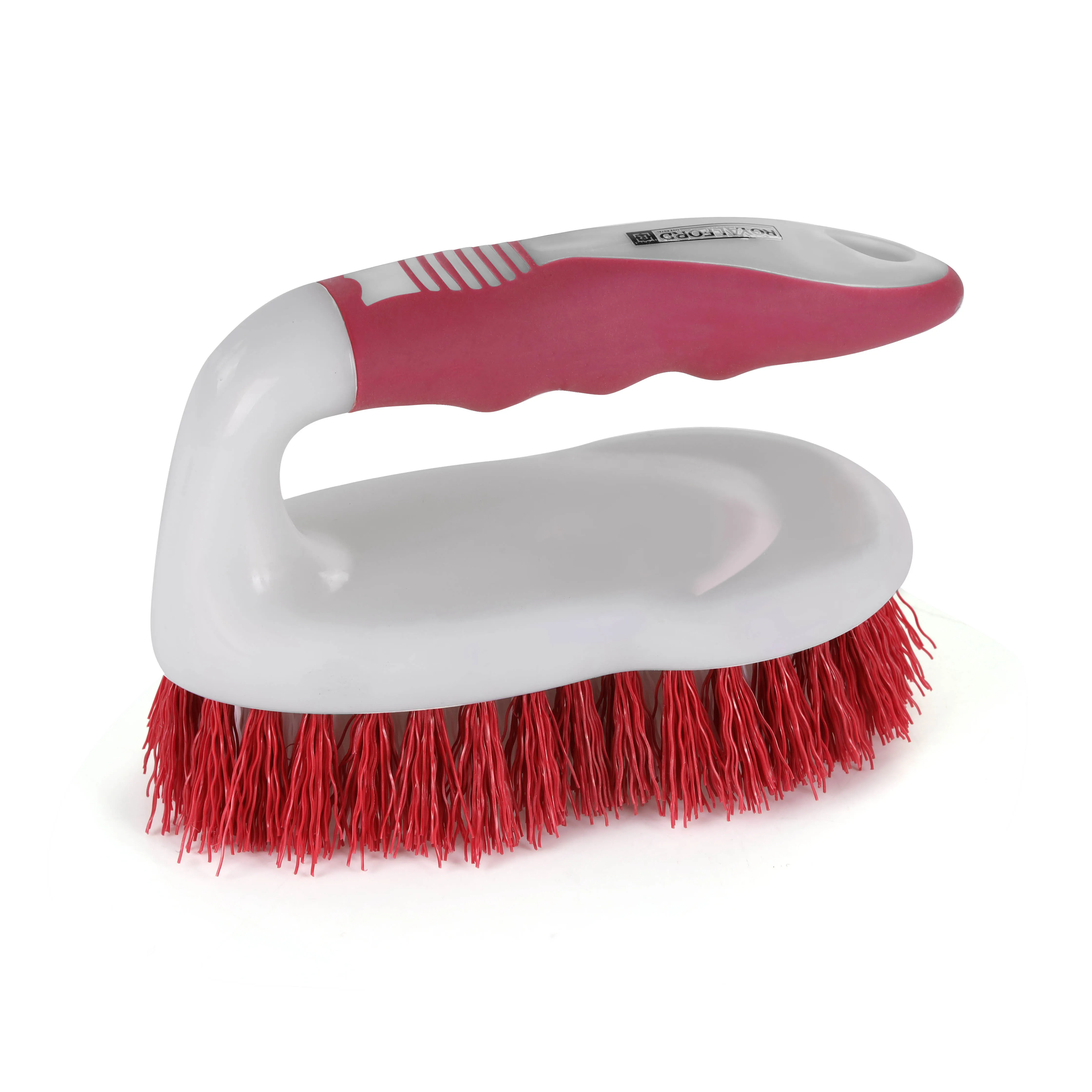 Royalford Floor/Dish Brush, with Gripped Handle, RF2356-FB | Flexible Stiff Bristles | Heavy Duty Brush for Bathroom, Shower, Sink, Carpet, Floor