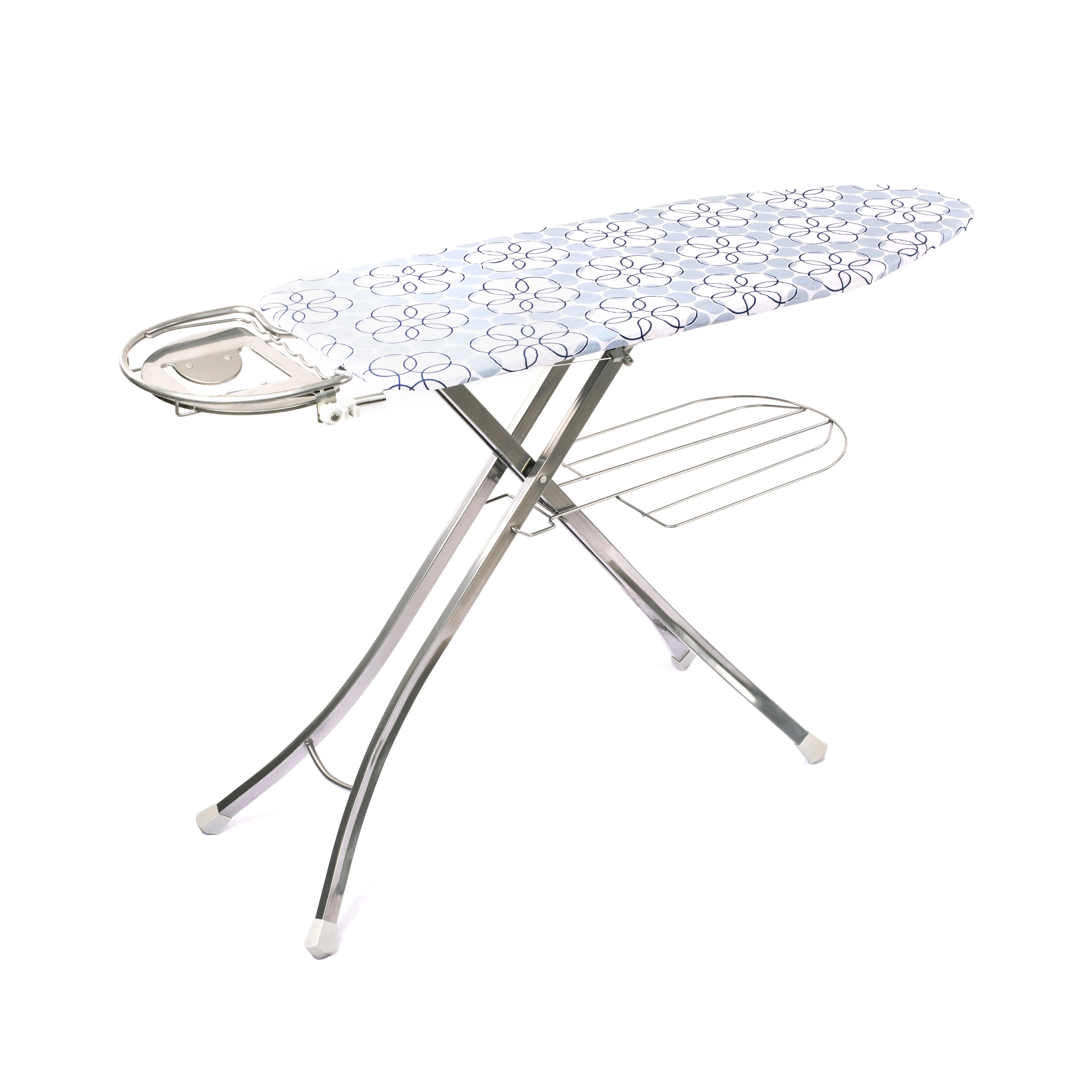 Royalford  RF365IBL 127x46 cm Ironing Board with Steam Iron Rest, Heat Resistant, Contemporary Lightweight Iron Board with Adjustable Height and Lock System
