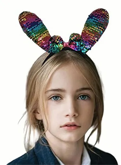 Mouse Ears Headband Sequin Hair Band Headwear Glitter Accessories Party Supplies