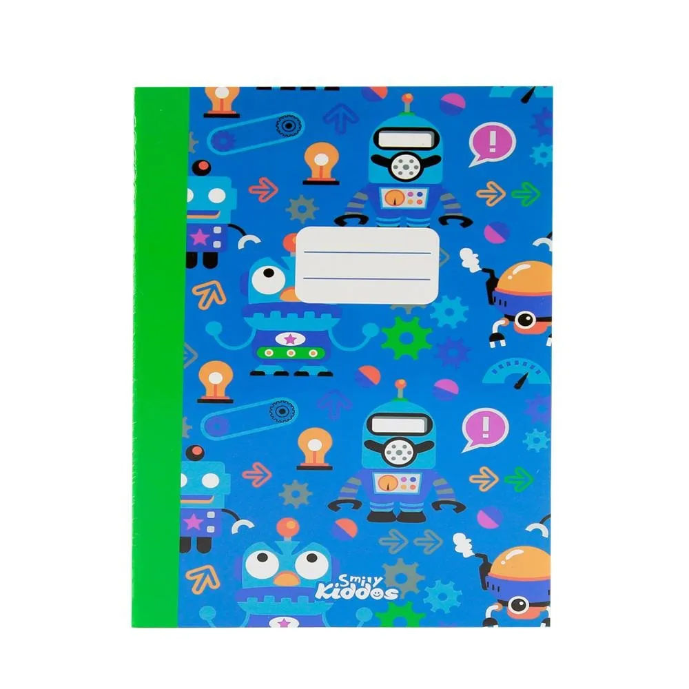 Smily A5 Lined Exercise Notebook_pink