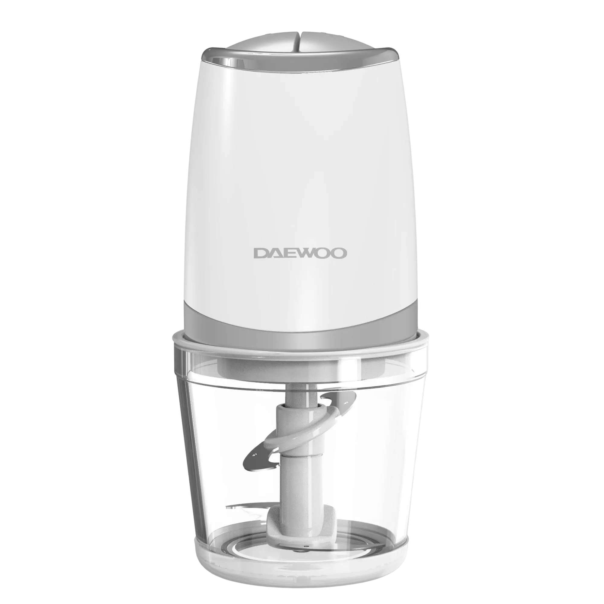 Daewoo 500W 600ml Food Chopper with Glass Bowl, Quad Blade, Mincer & Grinder Function Korean Technology DFC2050 White - 2 Years Warranty