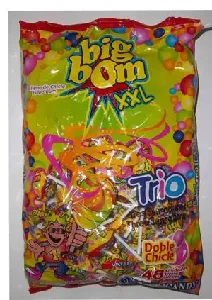 Americandy Big Bom XXL Trio Lollipops, 48 x 25 gm - 01040247 (JBI710054)