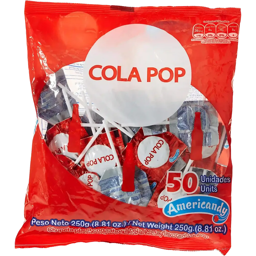 Americandy Cola Pop Candy, 250 g  - 01040709 (JBI968C07)