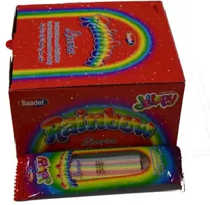 Saadet Jellopy Rainbow Tutti Frutti Sour Candy, 20 g (Pack of 24) - 01130601 (JBIF06BCA)