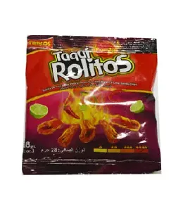 Fuego Taqui Rolitos Hot Chilli Paper and Lime Tortilla Chips, 28 g - 04010212 (JBI757FA3)
