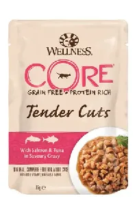 Wellness Core Tender Cuts Salmon/Tuna Cat 85g (JBIAFBCB2)