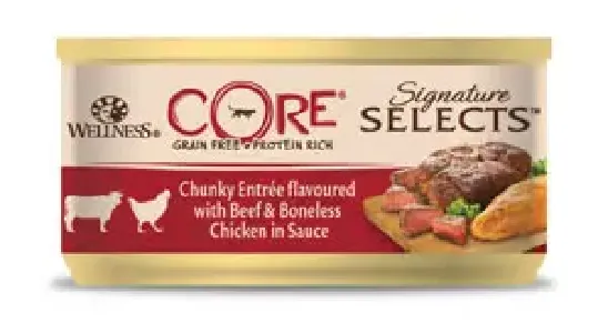 Wellness Core Signature Selects Shredded Beef/Chicken Cat 79g (JBI324440)