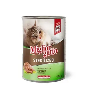 Miglor Sterilised Rabbit Cat Wet Food 400g (JBI57857B)