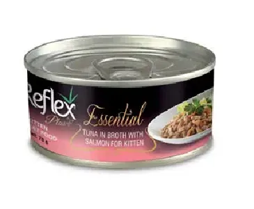 Reflex Plus Essential Kitten with Tuna in Broth with Salmon 70gr (JBIB3732D)
