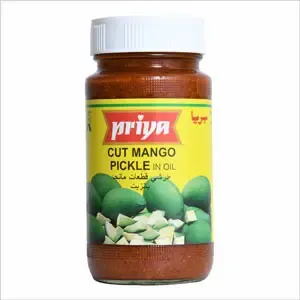 Priya Cut Mango Pickle In Oil 300G - FPNC264 (JBI7005B3)