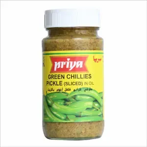 Priya Green Chilli(Sliced) Pickle In Oil 300G - FPNC270 (JBIF084AD)