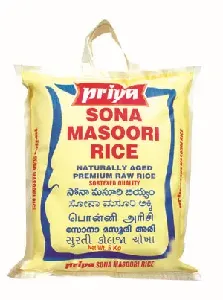 Priya Premium Sona Masoori Raw Rice 5K - FRCE724 (JBIDF7885)