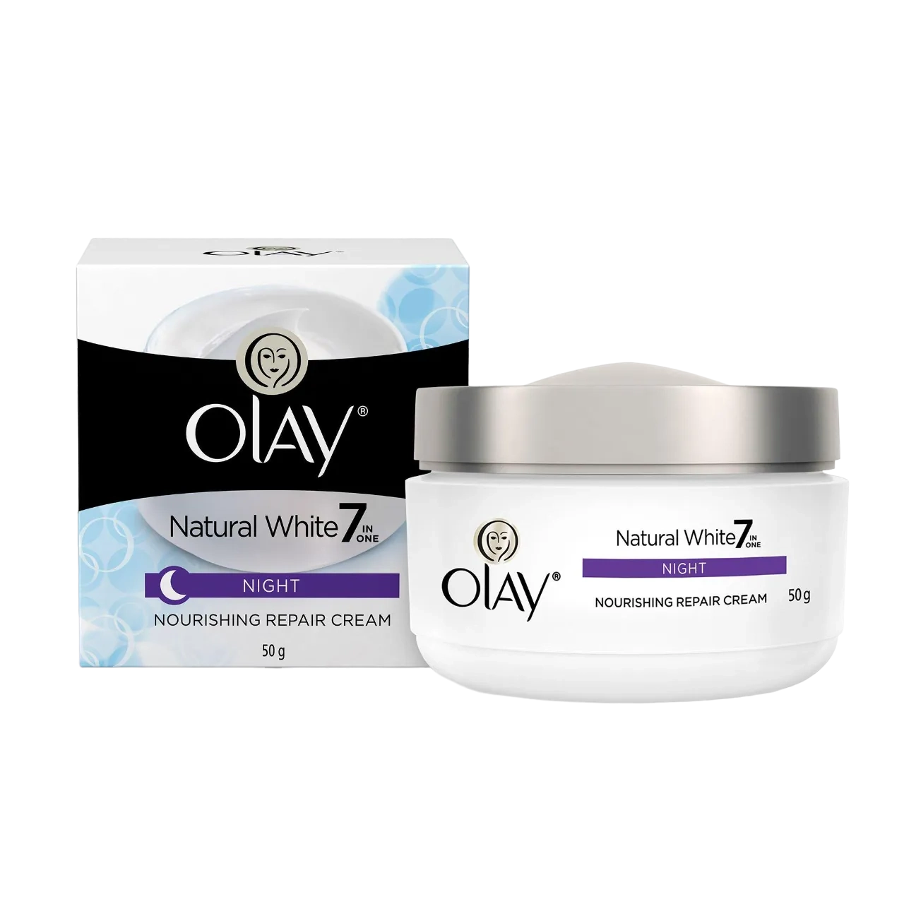 Olay Natural White All-In-One Fairness Night Cream, 50g
 (JBIFCB121)