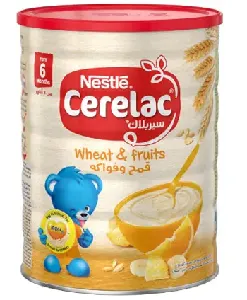 Nestle Cerelac Infant Cereal Wheat & Fruits Tin 1kg - B07MTVCS3C (JBID01751)