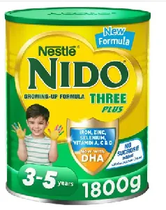 Nestle Nido Three Plus Growing Up Milk Powder Tin For Toddlers 3-5 Years, 1800g, Pack Of 1 - B07S4LCW76 (JBI531F13)