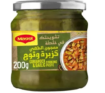 Maggi Coriander And Garlic Cooking Cooking Paste, Olive Oil, Coriander Leaves And Garlic, 200 Gm - B07Y2DNH43 (JBI2E65CD)