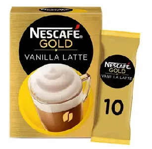 Nescafe Gold Cappuccino Vanilla Latte Coffee Mix 18.5g (10 Sachets) - B084CNG1VL (JBI4C5224)