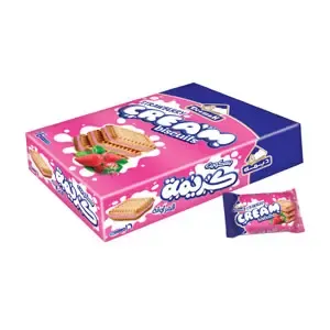 Deemah Strawberry Cream  Biscuits 30gm Box 16pcs - 0 (JBI4EE42E)