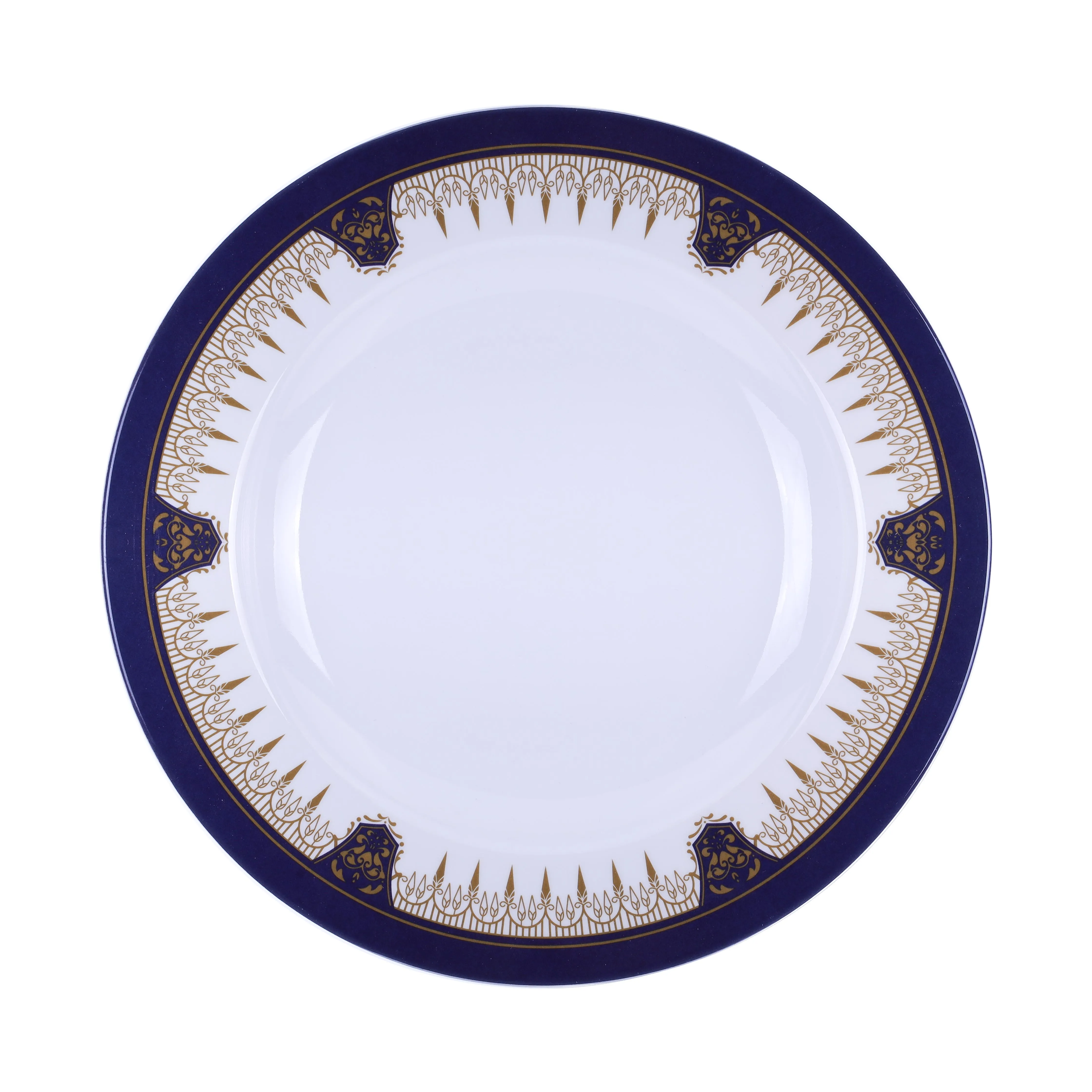 Royalford  10 Soup Plate - Soup Plates Pasta Plates plate with playful Classic decoration, dishwasher safe Ideal for Soup, Deserts, Ice Cream & More