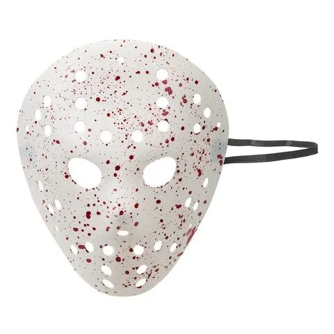 Halloween Scary Bloody Hockey Mask White
