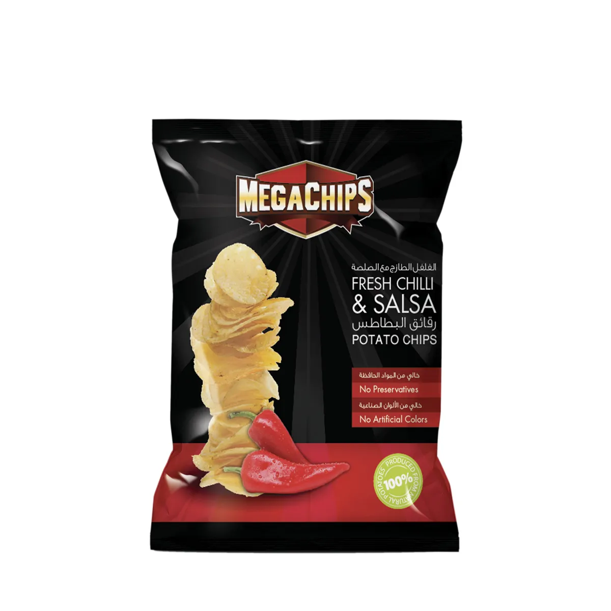 Mega Chips Chilli & Salsa 48 x 40 gms