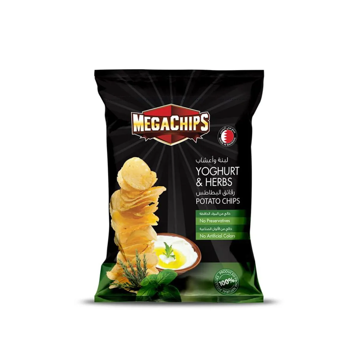 Mega Chips Yoghurt & Herbs 12 x 90 gms