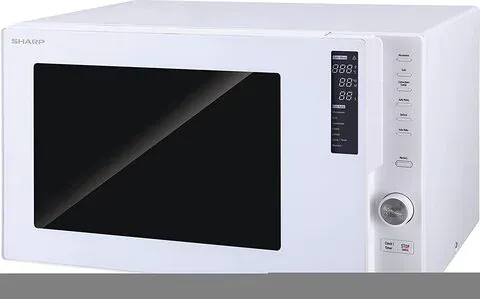 Sharp 28 Liters 2500W Convection Microwave R-28Cn(W), Completely Digitised With Combination/Grill/Reheat Cooking White