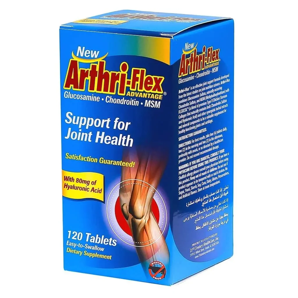 21st Century Arthri-flex Advantage Tablet With Msm, Glucosamine, Chondroitin & Hyaluronic Acid, For Joint Health, Pack Of 120's