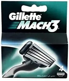 Gillette Mach3 Men's Razor Blade Refills 4 Count