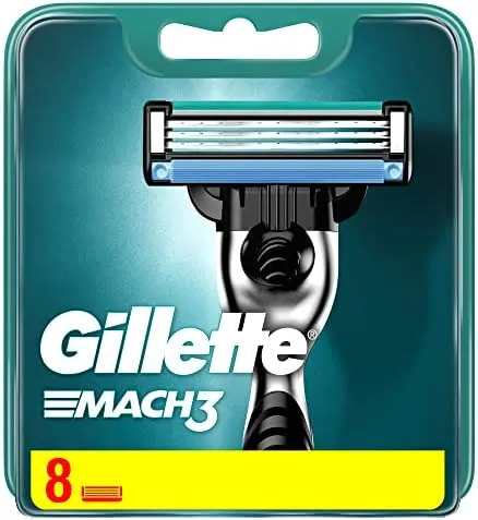 Gillette Mach3 Razor Blade Refills 8 Count