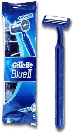 Gillette Blue Ii Plus Disposable Razors 5 Count