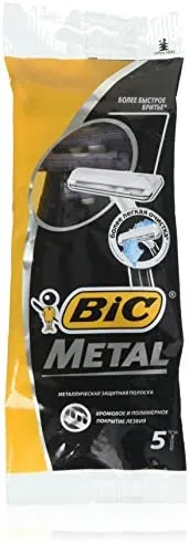 Bic Metal Men's Disposable Shaving Razors 5 Count