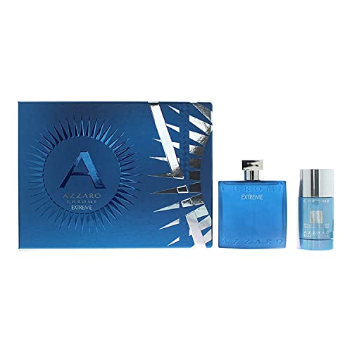 AZZARO CHROME EXTREME (M) SET EDP 100ML + 75ML DEOSTICK