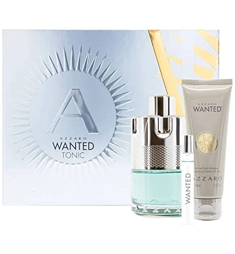 AZZARO WANTED TONIC (M) SET EDT 100ML+7.5ML+100ML BODY SHAMPOO