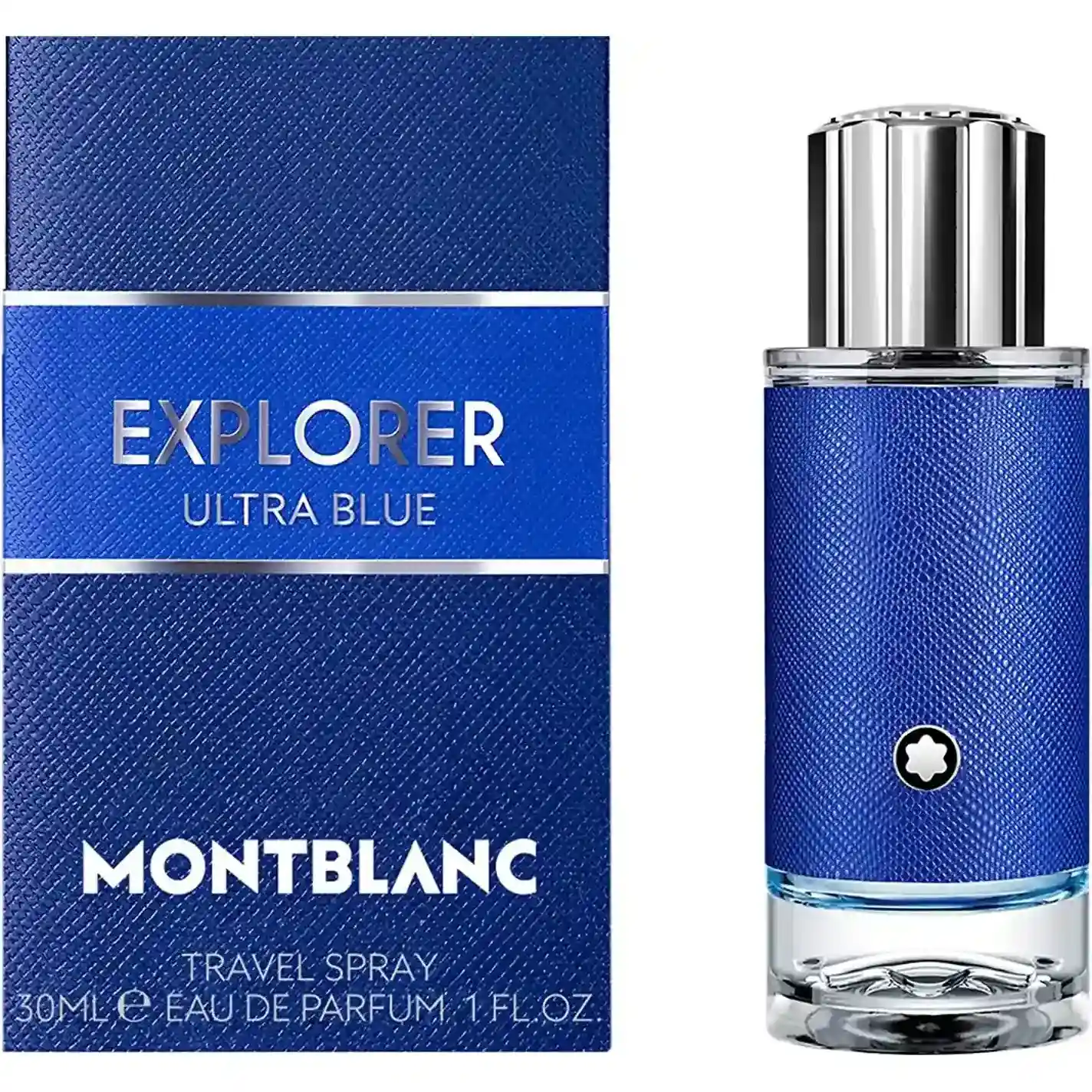 Montblanc Explorer Ultra Blue Eau De Parfum Travel Spray For Men 30 Ml