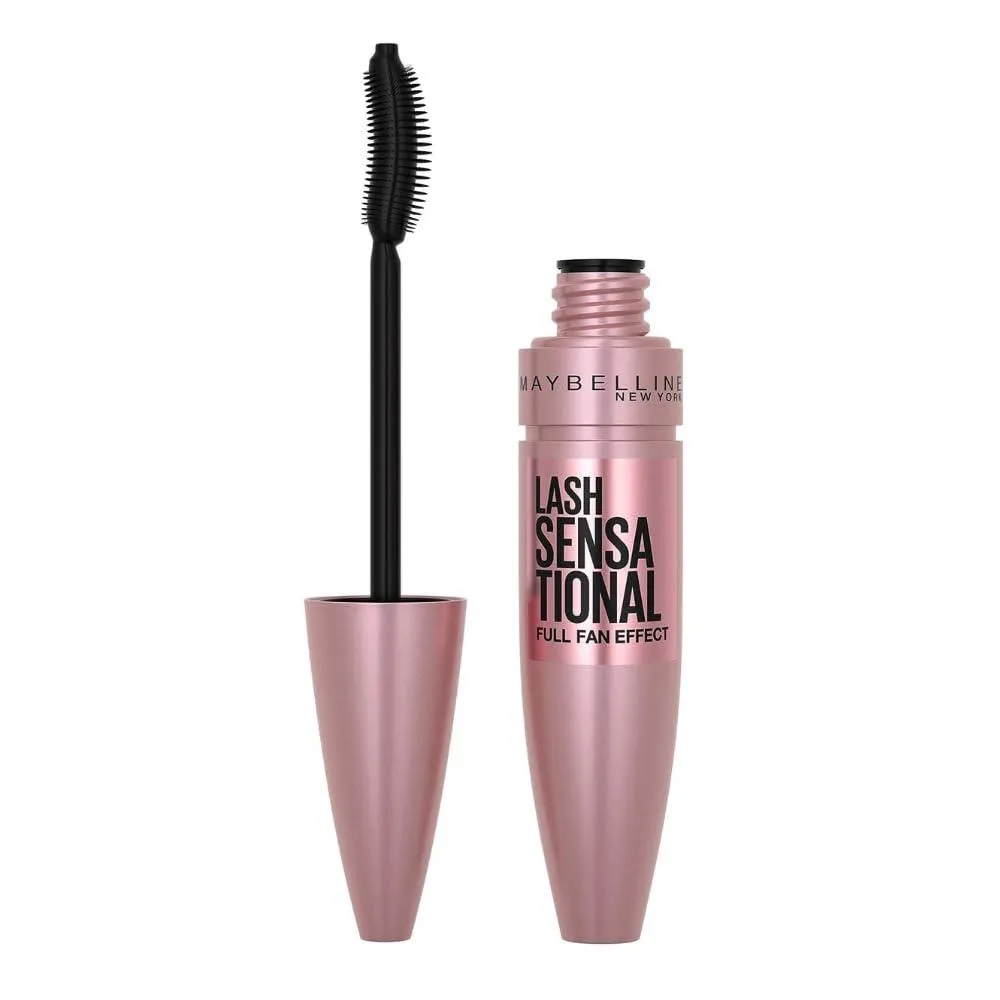 Maybelline New York Lash Sensational Washable Mascara Lengthening And Volumizing For A Full Fan Effect Very Black