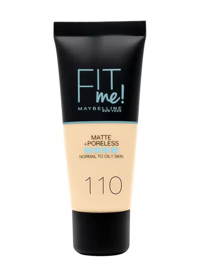 Maybelline Fit Me Matte And Poreless Foundation 110 Porcelain, 30ml