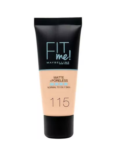 Maybelline New York  Fit Me Matte And Poreless Foundation 115 Ivory 30 Ml