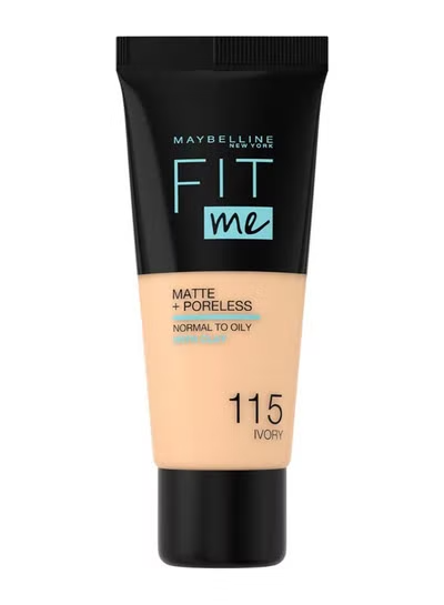 Maybelline New York  Fit Me Matte And Poreless Foundation 115 Ivory 30 Ml