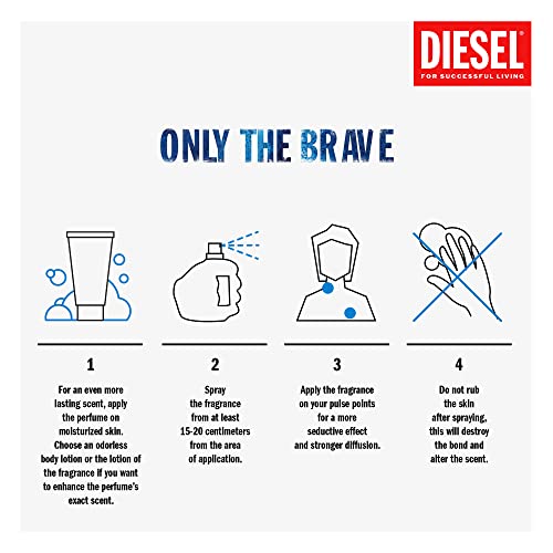 DIESEL ONLY THE BRAVE POUR HOMME (M) SET EDT 75 ml + SHOWER GEL 100 ml + SHOWER GEL 50 ml FR