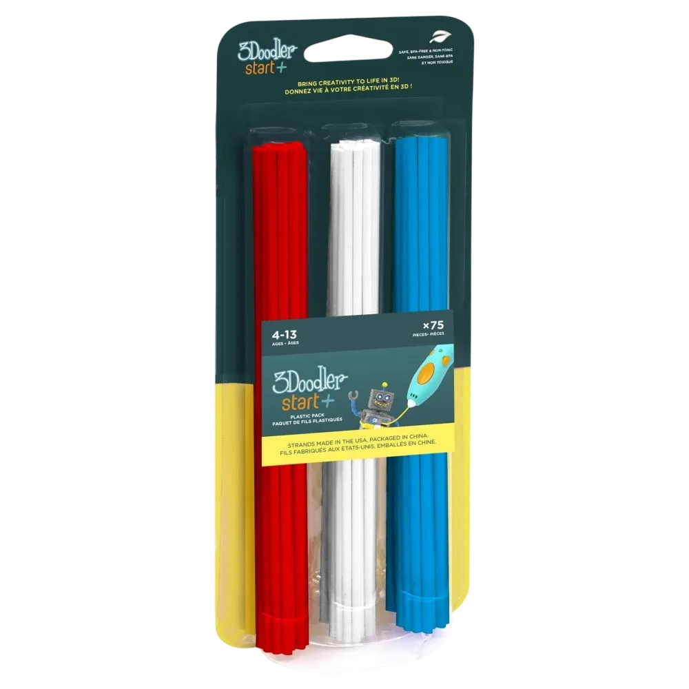 3Doodler Start Eco-plastic Collection Refill Filament Stars & Stripes 3ds-eco-mix1-75
