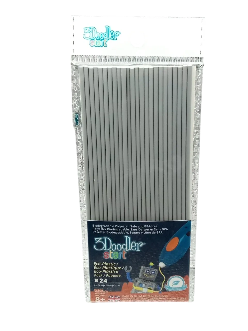 3Doodler Start Plastic Packs Steely Silver 3ds-eco08-grey