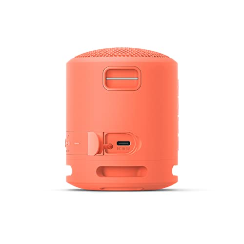 Sony Srs-Xb13 Extra Bass Portable Compact Wireless Speaker, 16 Hours Battery Life, Waterproof And Dustproof With Ip67 Rating, Coral Pink