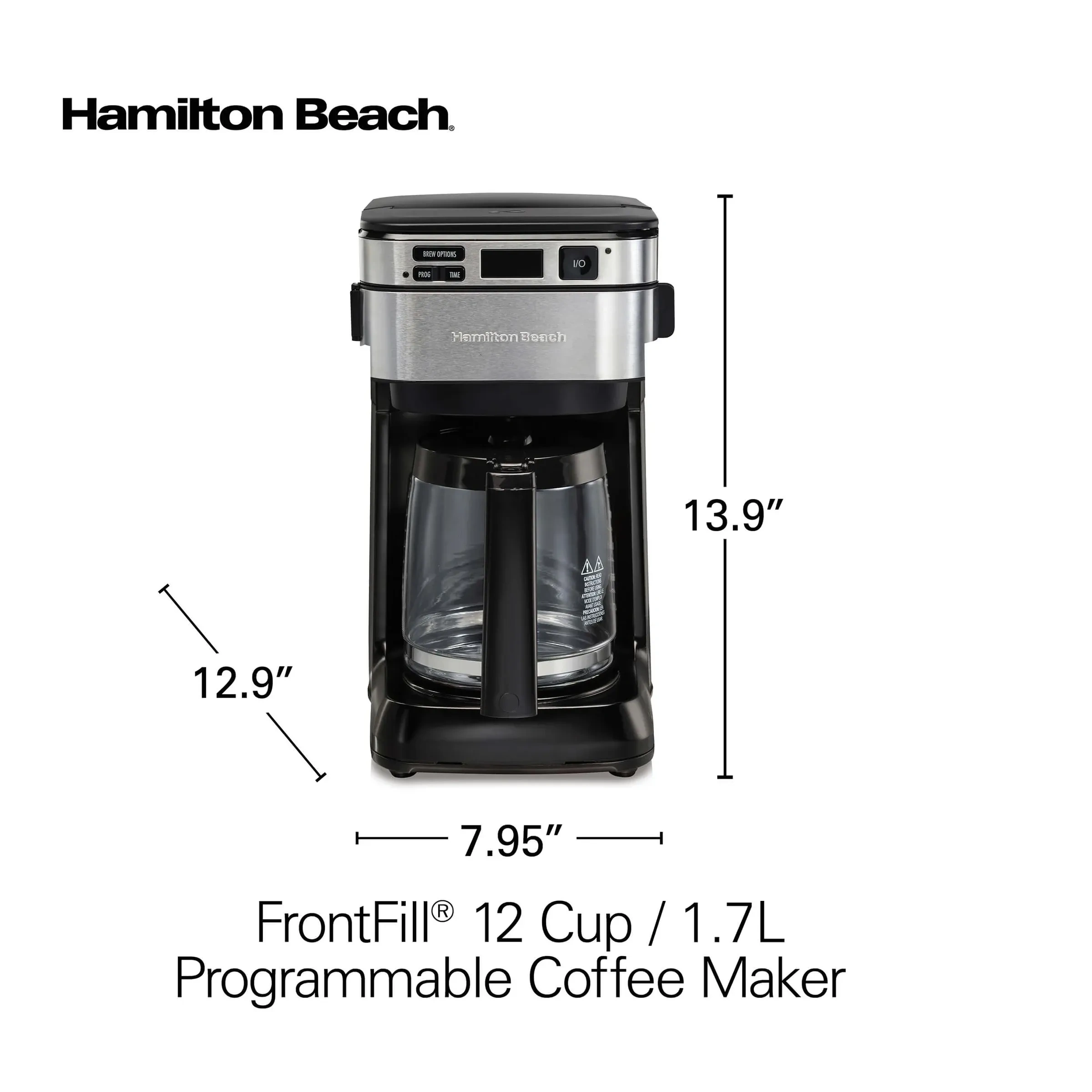 Hamilton Beach Frontfill 12 Cup / 1.7L Programmable Coffee Maker