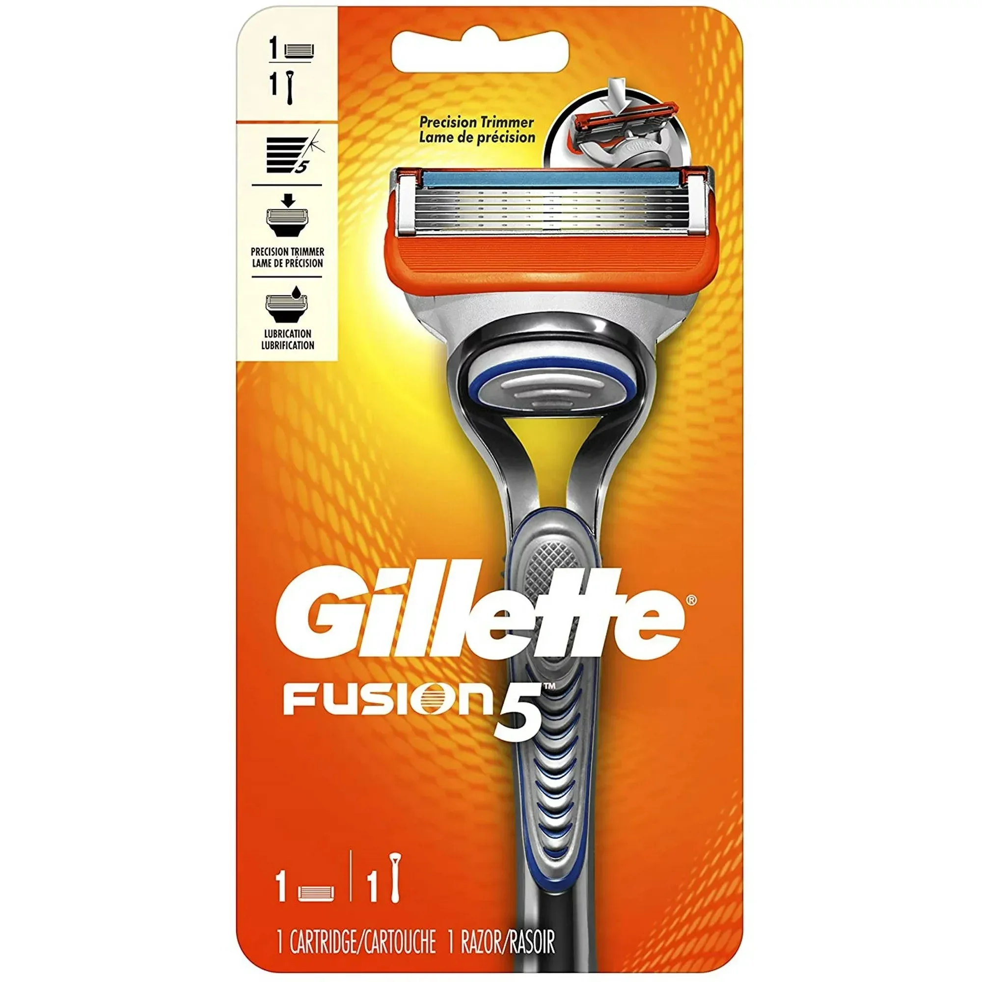 Gillette Men’S Razor Fusion5 Handle + 1 Blade Refill