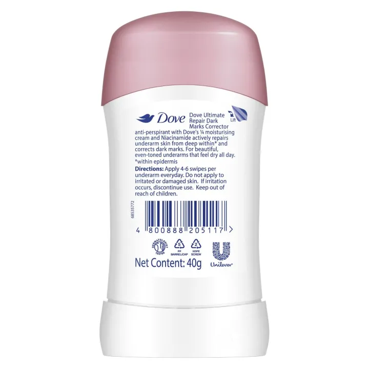 Dove Dark Marks Ultimate Repair Antiperspirant Stick Fresh Lily 40ml