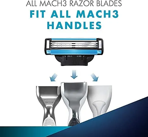 Gillette Mach3 Manual Shaving Razor Blades 2 Count