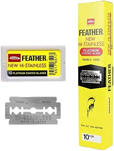 Feather Double Edge Safety Razor Blades 200 Count