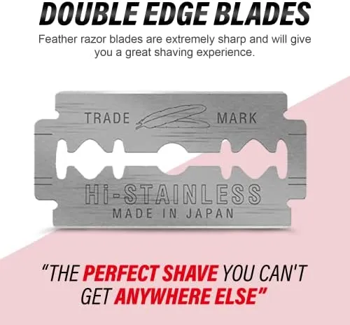 Feather Double Edge Safety Razor Blades 200 Count